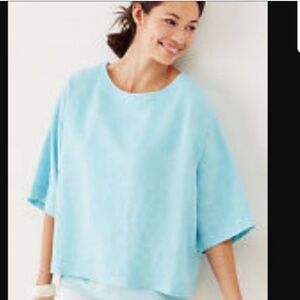J Jill pure Jill linen Boxy Cropped Top Size: M